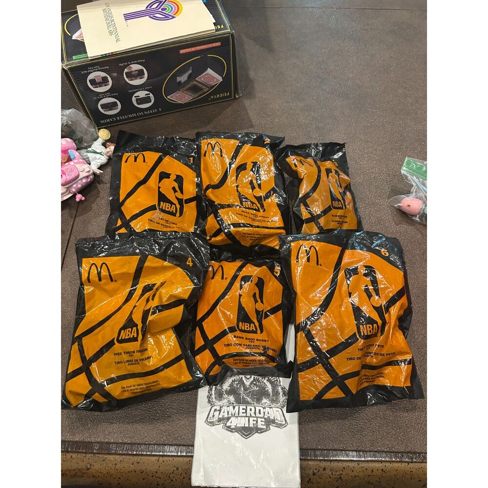 Vintage 2005 McDonalds Happy Meal NBA Complete Set of 6